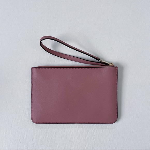 Kate Spade wristlet with front pocket in dusty peony - Picture 2 of 3